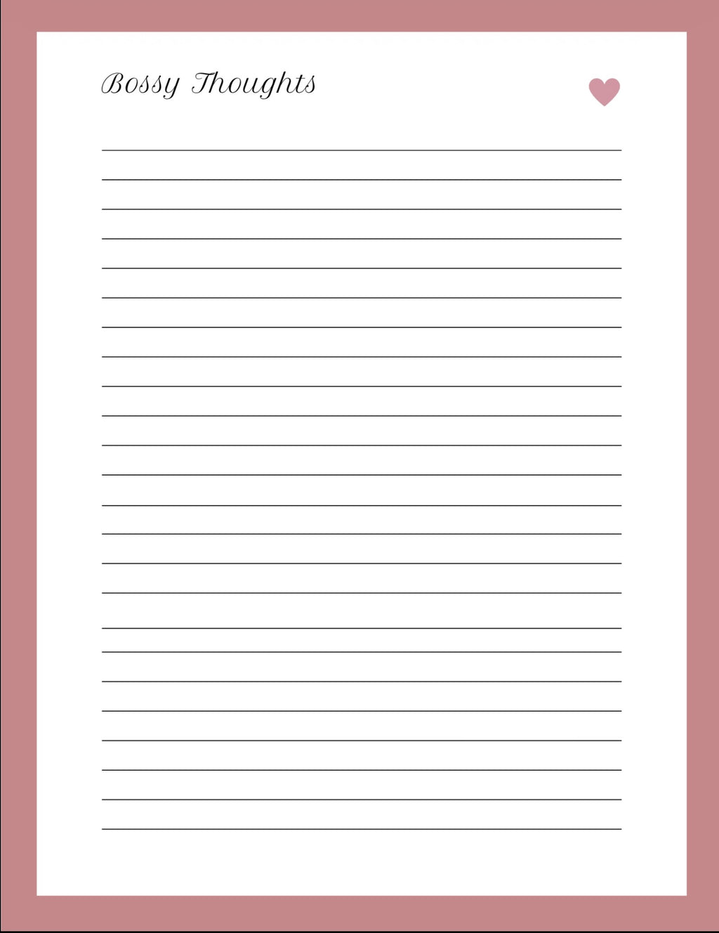 Beautiful Boss Journal